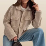 Bliss Boucle Style Jacket - Stone