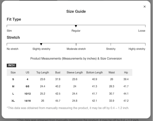 Three-Piece V-Neck Tank, Open Front Cardigan, and Pants Lounge Set Size Guide