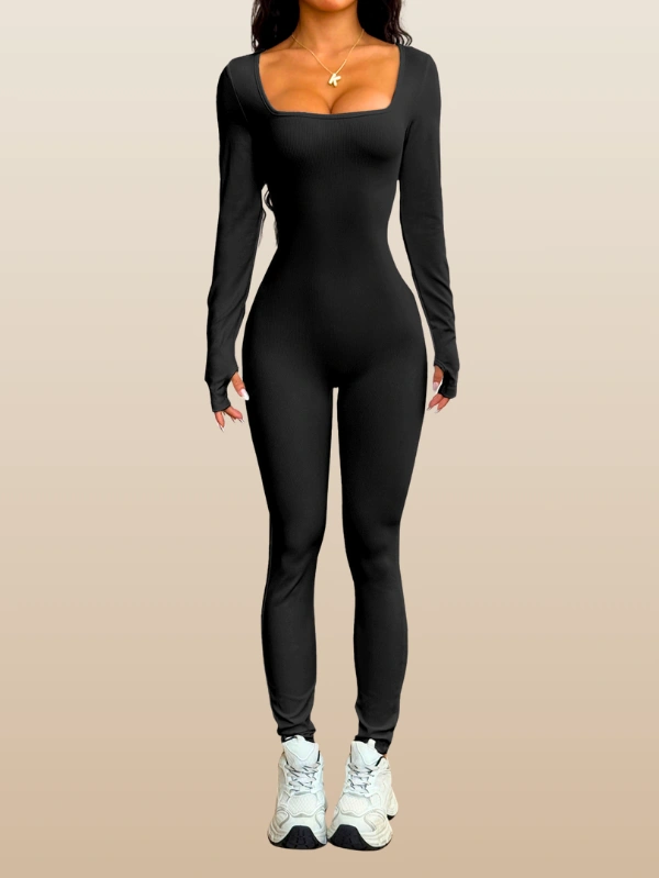 square-neck-long-sleeve-activewear-jumpsuit