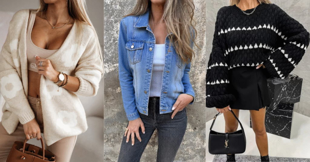 Best Winter Layers: Cardigans, Denim Jackets, and Stylish Knits