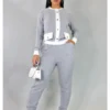Looking For It Pant Set - Grey
