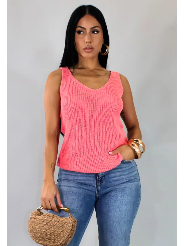 Ignoring It All Top- Pink