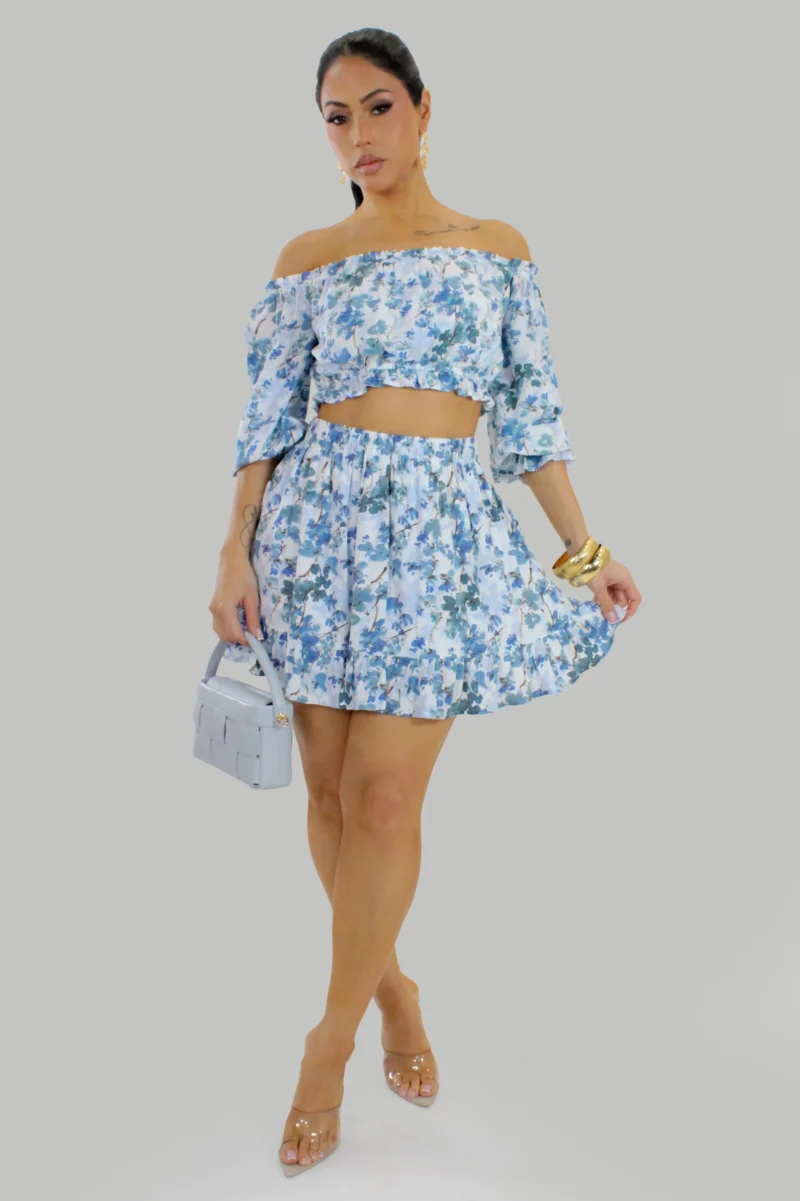 Blue Willow Skirt Set