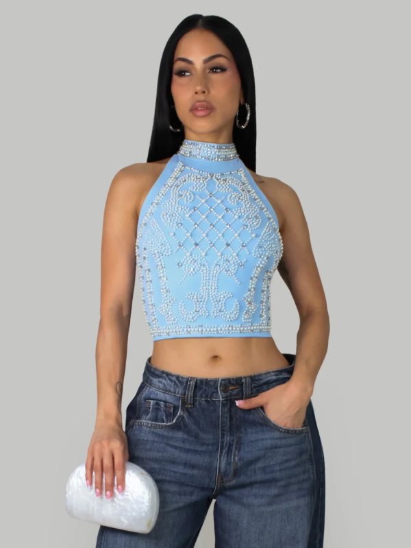 Skyline Gleam Halter Top